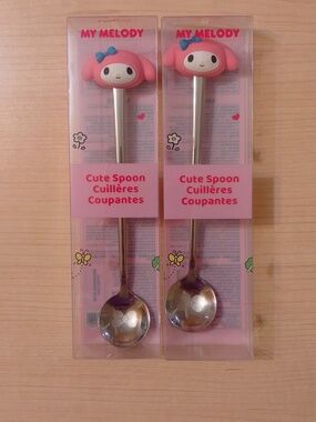 Sanrio My Melody 3D Head Silver Tea Spoon x 2